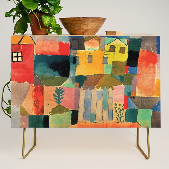 Paul Klee "Houses on the Sea 1914" Credenza Gallery Image 1