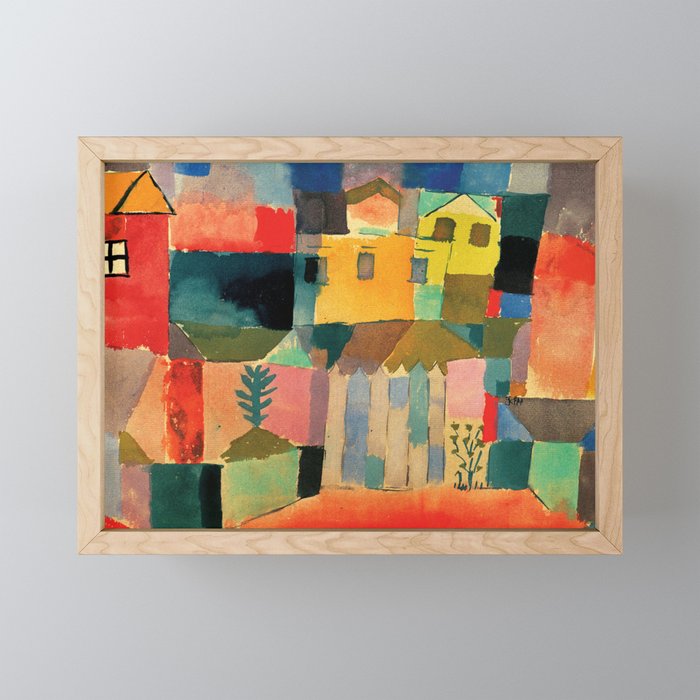 Paul Klee "Houses on the Sea 1914" Mini Art Print Gallery Image 1