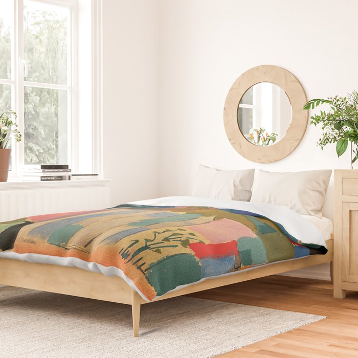 Paul Klee "Houses on the Sea 1914" Duvet Cover Gallery Image 2