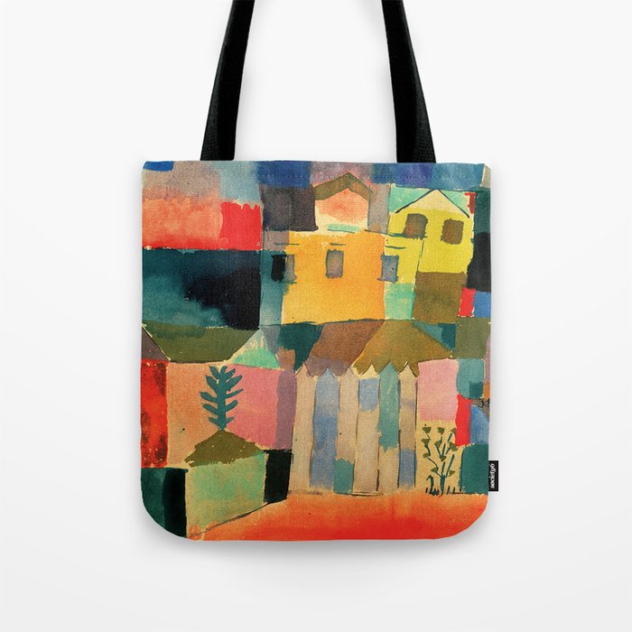 Paul Klee "Houses on the Sea 1914" Tote Bag Gallery Image 1