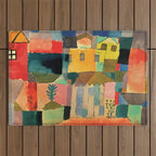 Paul Klee "Houses on the Sea 1914" Outdoor Rug Gallery Image 1