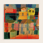 Paul Klee "Houses on the Sea 1914" Wood Wall Art Gallery Image 1