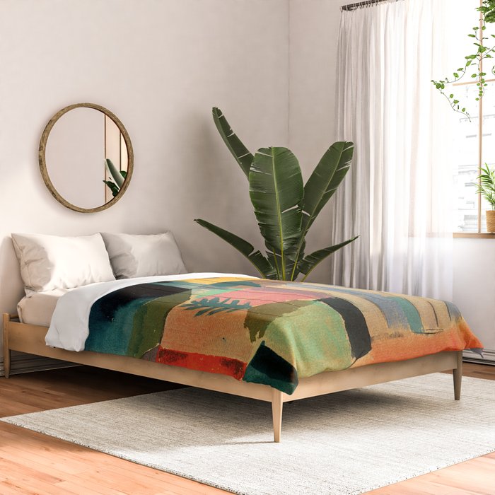 Paul Klee "Houses on the Sea 1914" Comforter Gallery Image 2