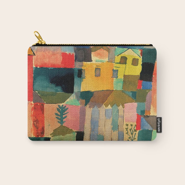 Paul Klee "Houses on the Sea 1914" Carry All Pouch Gallery Image 1