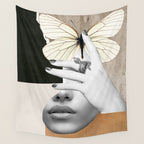 collage art / butterfly 2 Wall Tapestry Gallery Image 4