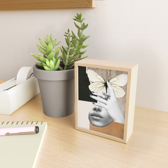 collage art / butterfly 2 Mini Art Print Gallery Image 2