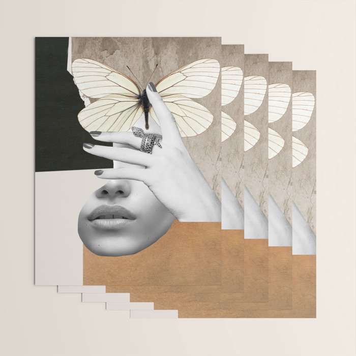 collage art / butterfly 2 Wrapping Paper Gallery Image 3