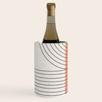 Peachy Modern Geometric  Wine Chiller Gallery Image 2