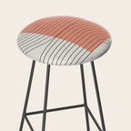 Peachy Modern Geometric  Stool Gallery Image 2