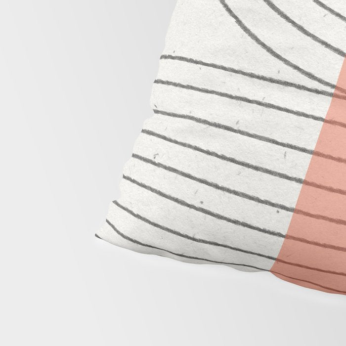 Peachy Modern Geometric  Pillow Sham Gallery Image 4