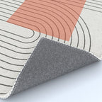 Peachy Modern Geometric  Rug Gallery Image 4