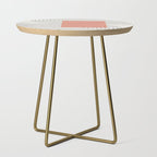 Peachy Modern Geometric  Side Table Gallery Image 1