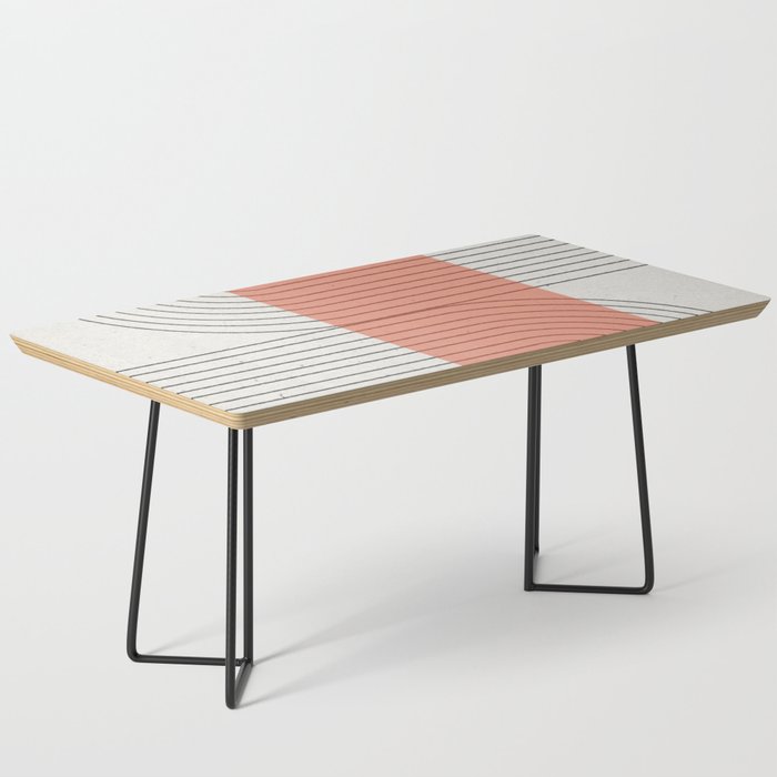 Peachy Modern Geometric  Coffee Table Gallery Image 1