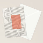 Peachy Modern Geometric  Stationery Card Gallery Image 2