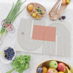 Peachy Modern Geometric  Cutting Board Gallery Image 2