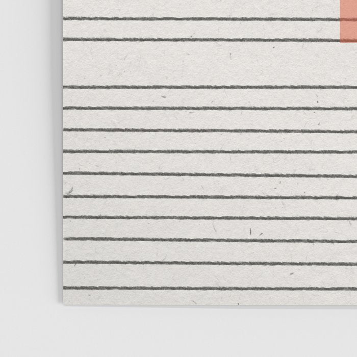 Peachy Modern Geometric  Poster Gallery Image 3