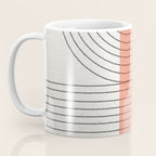 Peachy Modern Geometric  Coffee Mug Gallery Image 3