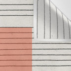 Peachy Modern Geometric  Wall Tapestry Gallery Image 3