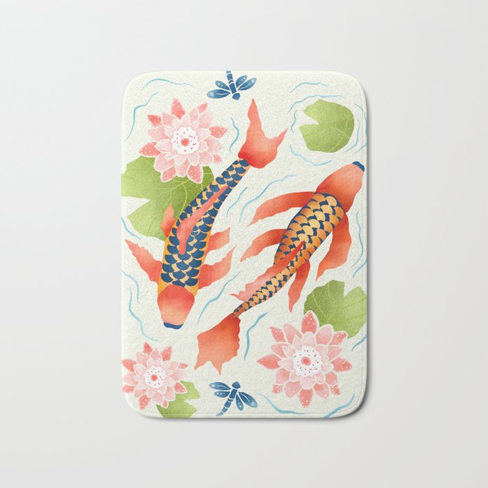 Koi Pond I Bath Mat Gallery Image 1