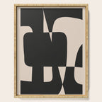 Modern Black And White Abstract Art 5 Serving Tray Gallery Image 1