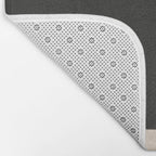 Modern Black And White Abstract Art 5 Bath Mat Gallery Image 2