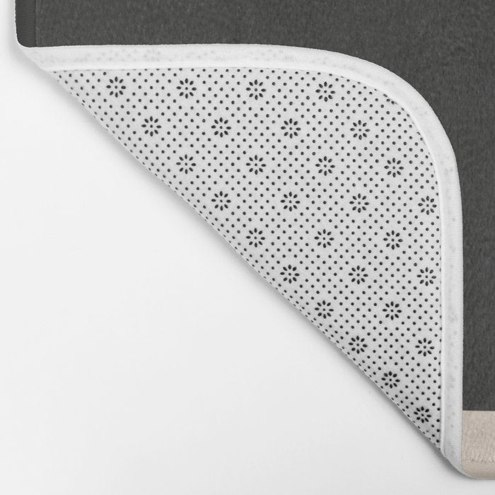 Modern Black And White Abstract Art 5 Bath Mat Gallery Image 2