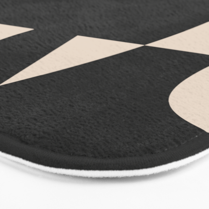 Modern Black And White Abstract Art 5 Bath Mat Gallery Image 3