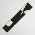 Modern Black And White Abstract Art 5 Table Runner Gallery Image 3