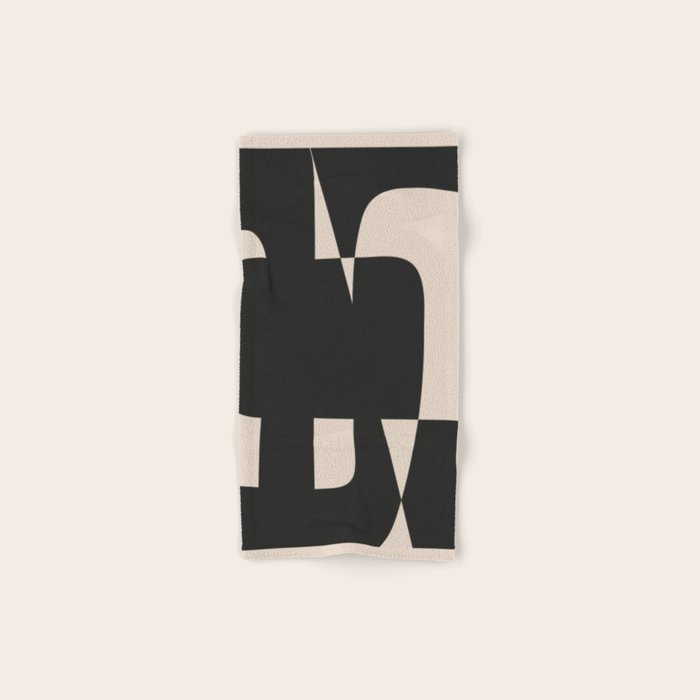 Modern Black And White Abstract Art 5 Bath Towel Gallery Image 1