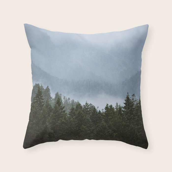 Olympic Mountain Adventures Throw Pillow Gallery Image 1