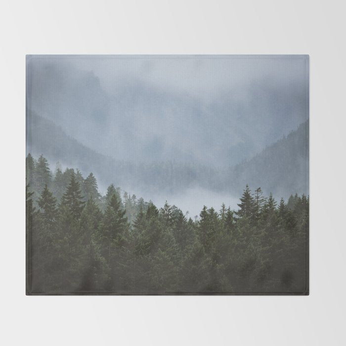 Olympic Mountain Adventures Throw Blanket Gallery Image 2