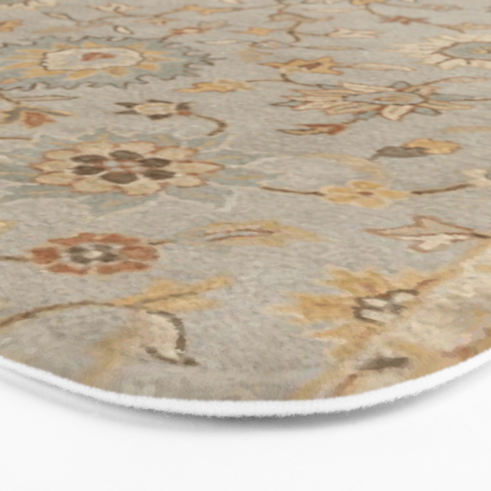 Antique Persian Floral Medallion Vector Painting Bath Mat Gallery Image 3