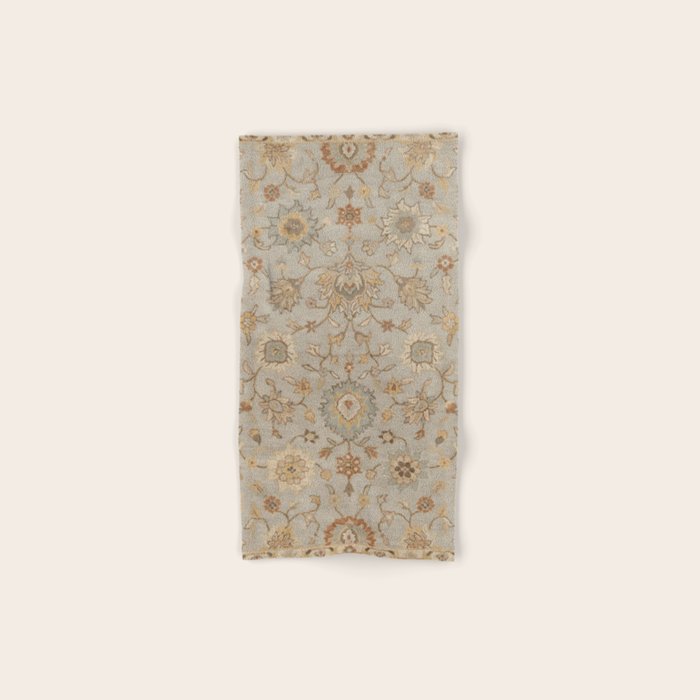 Antique Persian Floral Medallion Vector Painting Bath Towel Gallery Image 1