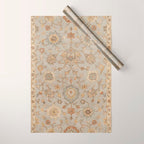 Antique Persian Floral Medallion Vector Painting Wrapping Paper Gallery Image 1