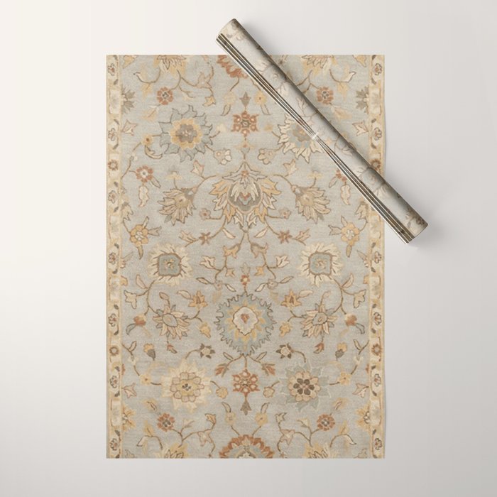 Antique Persian Floral Medallion Vector Painting Wrapping Paper Gallery Image 1
