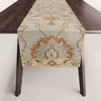 Antique Persian Floral Medallion Vector Painting Table Runner Gallery Image 1