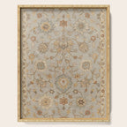 Antique Persian Floral Medallion Vector Painting Serving Tray Gallery Image 1