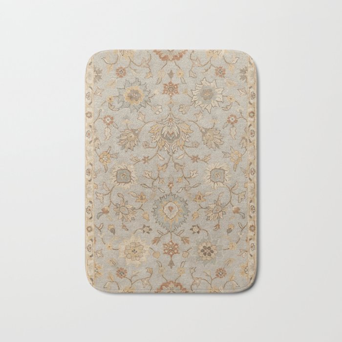 Antique Persian Floral Medallion Vector Painting Bath Mat Gallery Image 1