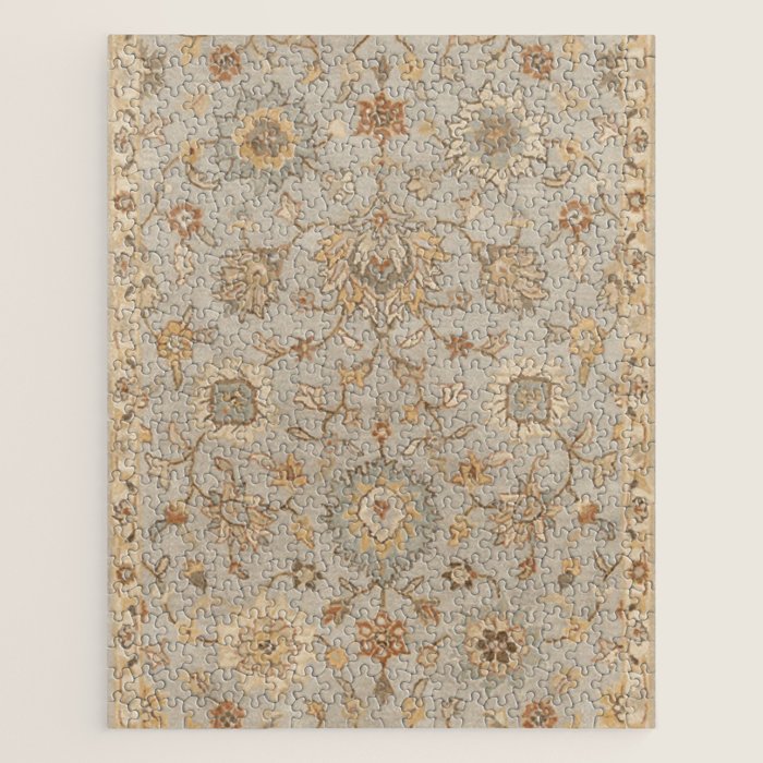 Antique Persian Floral Medallion Vector Painting Jigsaw Puzzle Gallery Image 1