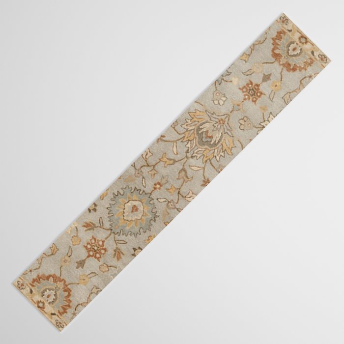 Antique Persian Floral Medallion Vector Painting Table Runner Gallery Image 3