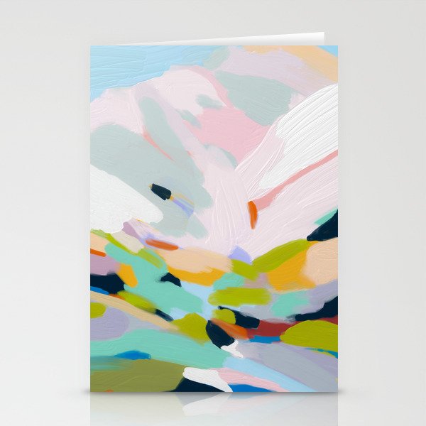 abstract summer hills Stationery Card Gallery Image 1