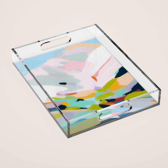 abstract summer hills Acrylic Tray Gallery Image 1