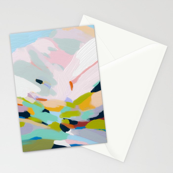 abstract summer hills Stationery Card Gallery Image 2