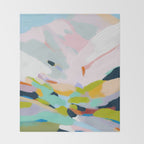 abstract summer hills Throw Blanket Gallery Image 2