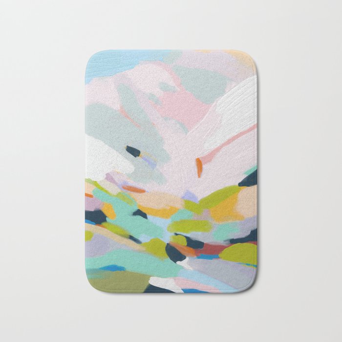 abstract summer hills Bath Mat Gallery Image 1