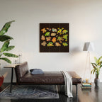 Tree frog - dark Wood Wall Art Gallery Image 2