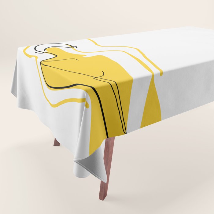 Sun Kissed Shy Girl Tablecloth Gallery Image 1
