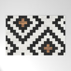 Urban Tribal Pattern No.16 - Aztec - Concrete and Wood Welcome Mat Gallery Image 1