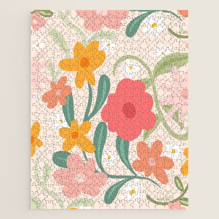 Bold Flowers Jigsaw Puzzle Gallery Image 1