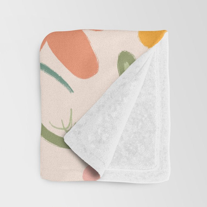 Bold Flowers Throw Blanket Gallery Image 3
